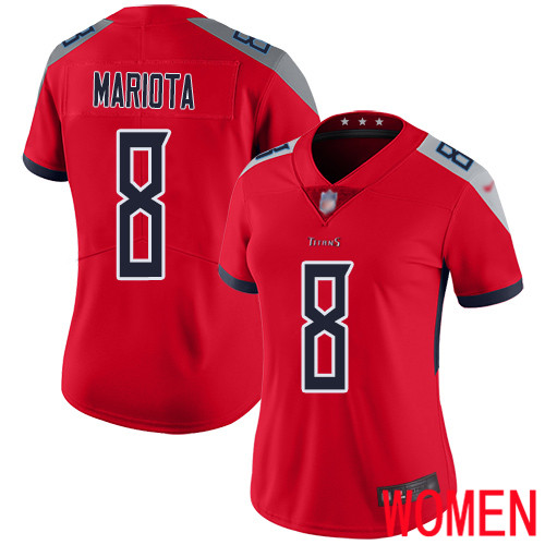 Tennessee Titans Limited Red Women Marcus Mariota Jersey NFL Football #8 Inverted Legend->youth nfl jersey->Youth Jersey